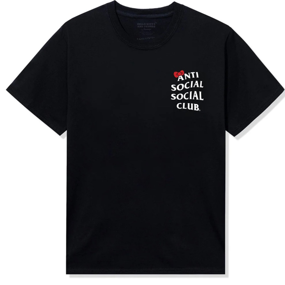 Anti Social Social Club x Hello Kitty Black Short Sleeve Tee - Small - Picture 5 of 5